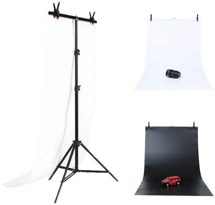 Puluz fotostudijos foninis palaikymas 70x200cm + fonai 2 vnt, DCA0976