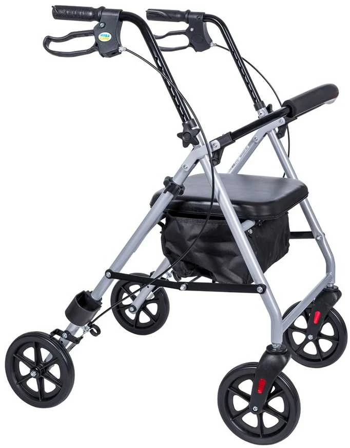 MDH Judėjimo Priemonė - Aliuminis Stovas 120kg Talpa, Reguliuojamas Sėdynė 51-56cm, Sulankstomas