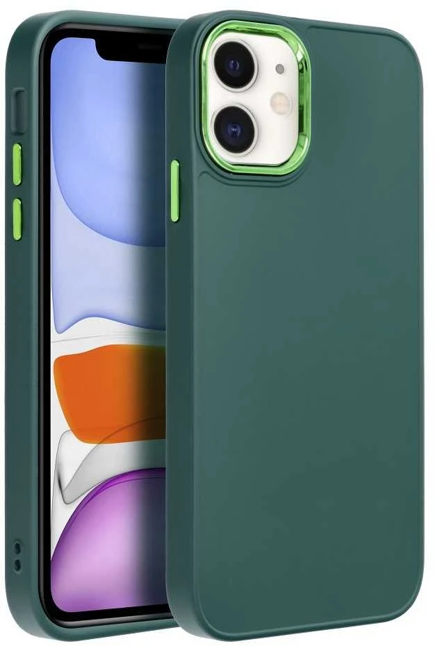 OEM dėklas iPhone 11 Frame žalias