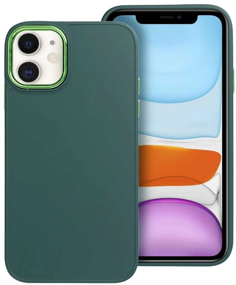 OEM dėklas iPhone 11 Frame žalias