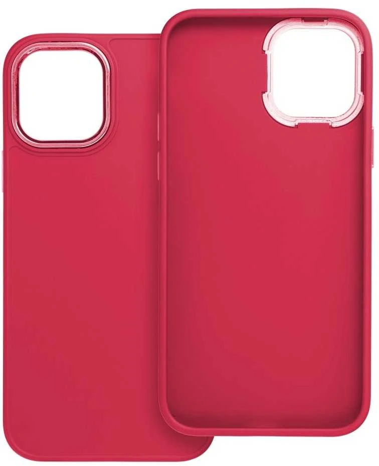 Oem Originalus dėklas, skirtas iPhone 12 / 12 PRO, rausvai raudonas, rėmelis