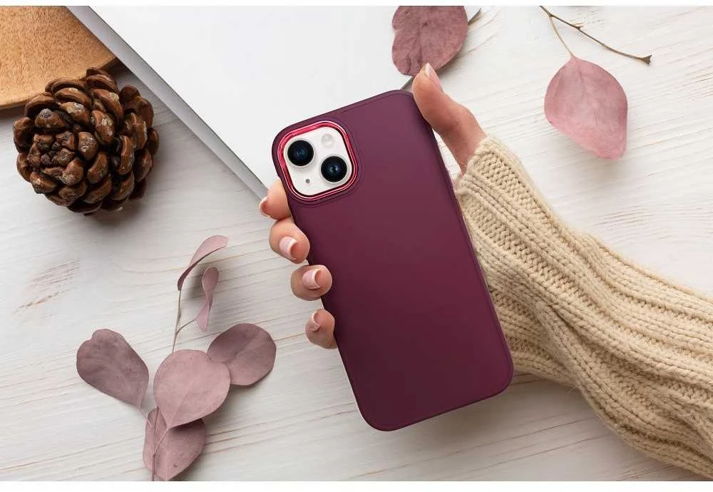 Dėklas Oem Case for iPhone 17 AIR Frame violetinė