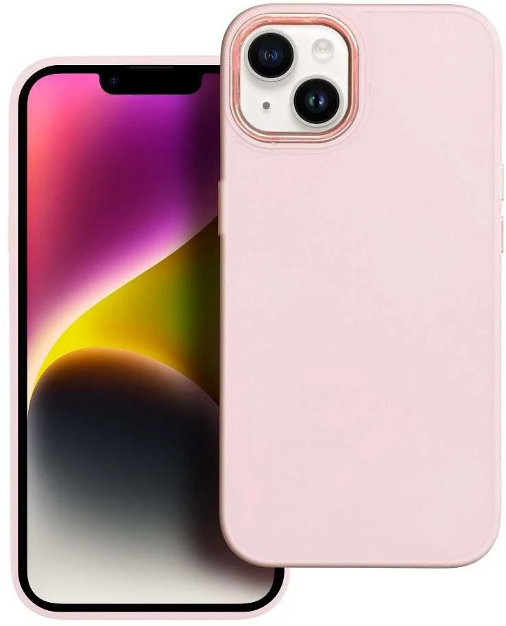 OEM dėklas, skirtas „iPhone 17 Frame“, miltelinės rožinės spalvos