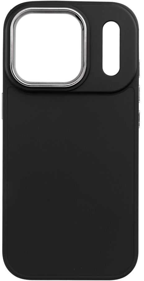 Dėklas Oem Case for iPhone 17 Pro / 18 Pro (low camera edge) Frame juodas