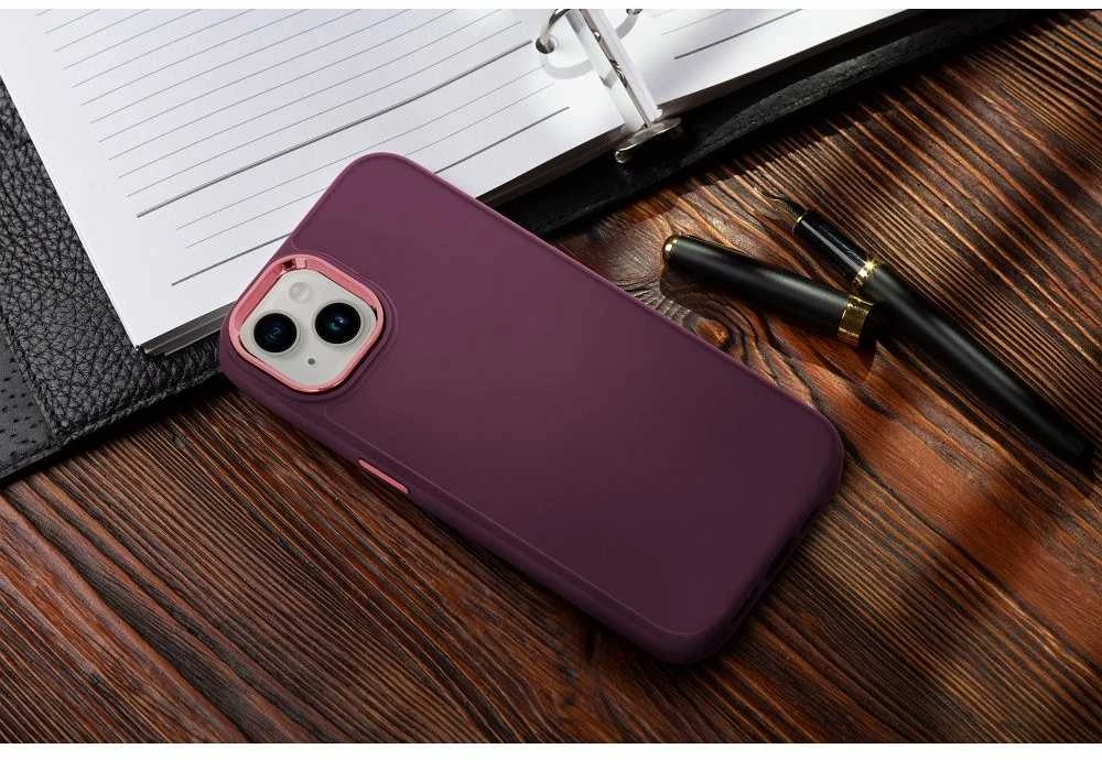 Dėklas Oem Case for iPhone 17 Frame violetinė