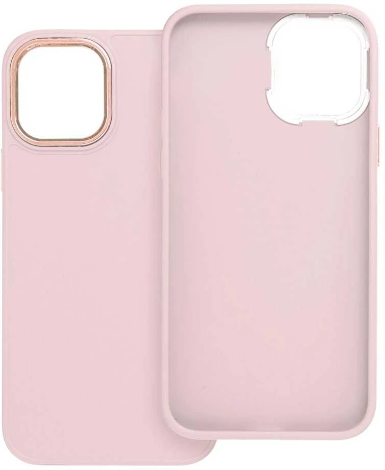 OEM dėklas, skirtas iPhone 12 / 12 PRO Frame, miltelinės rožinės spalvos
