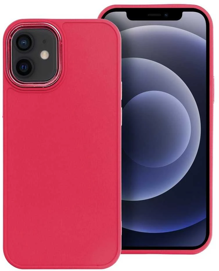 OEM dėklas, skirtas iPhone 12 MINI, rėmelis, rausvai raudonas