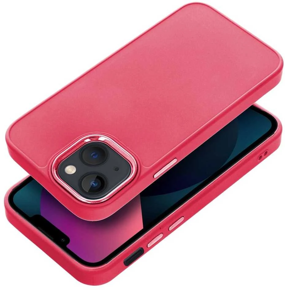 OEM dėklas, skirtas iPhone 13 MINI, rėmelis, rausvai raudonas