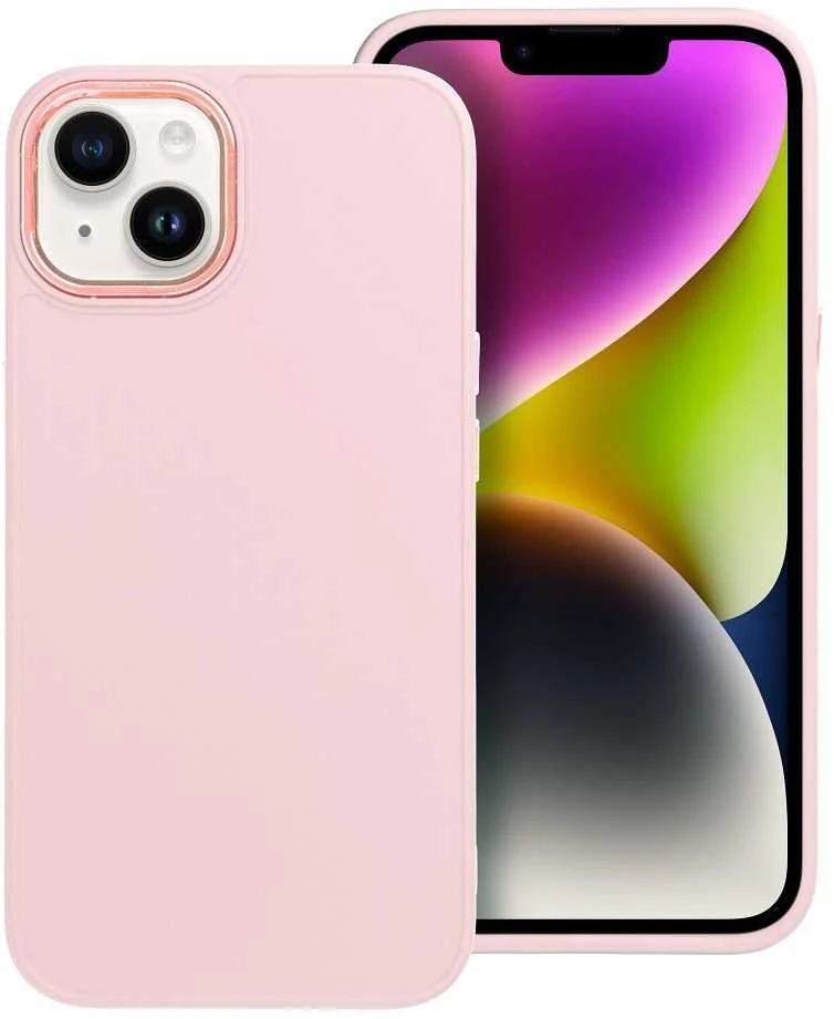 OEM dėklas, skirtas „iPhone 13 Frame“, miltelinės rožinės spalvos