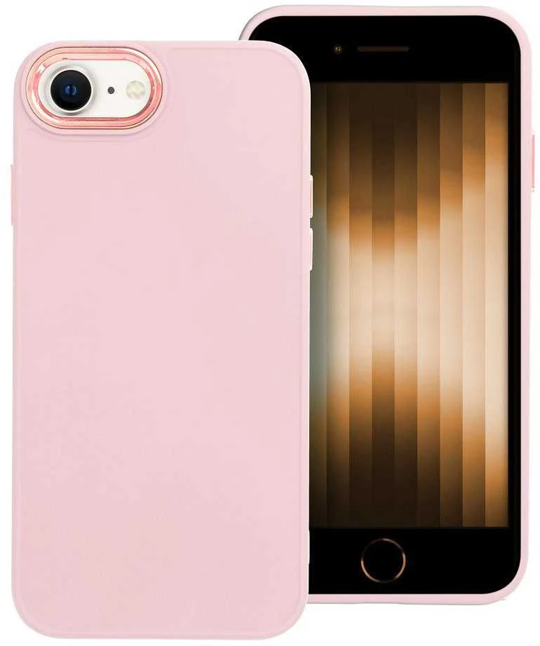 OEM dėklas, skirtas iPhone 7 / 8 / SE 2020 / SE 2022, rėmelis, miltelinės rožinės spalvos