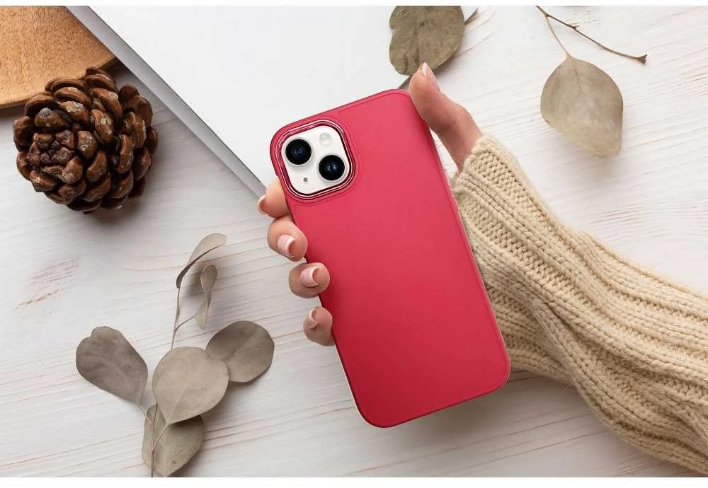 OEM dėklas, skirtas iPhone 7 / 8 / SE 2020 / SE 2022 rėmelis rausvai raudonas