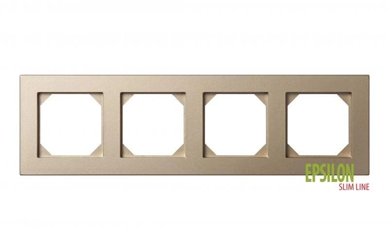 Liregus 4-vietis rėmelis EPSILON SLIM LINE, šampano sp.