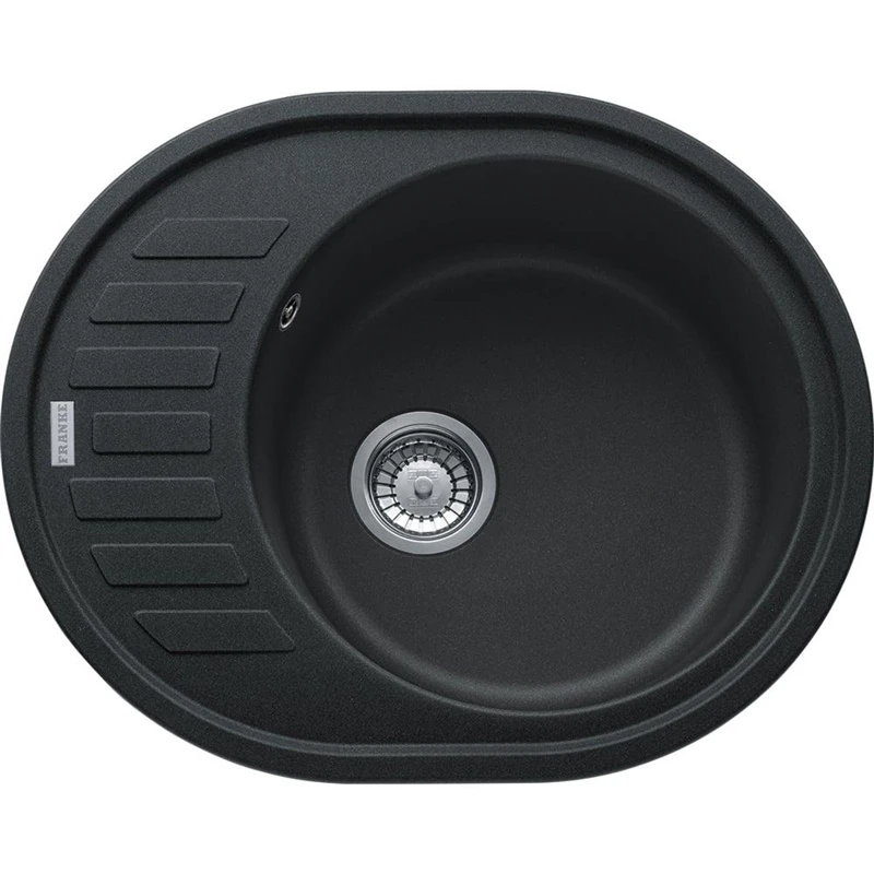 Granitinė plautuvė Franke Ronda, ROG 611-62, užkemšamas ventilis, Onyx