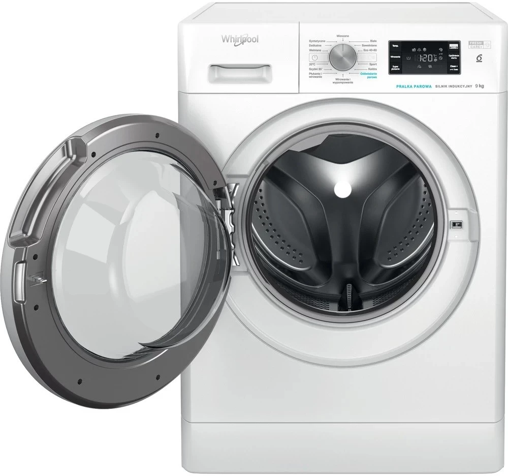 Laisvai pastatoma skalbimo mašina Whirlpool FFB 9258 SV EN 9kg, 1200 aps./min, baltas