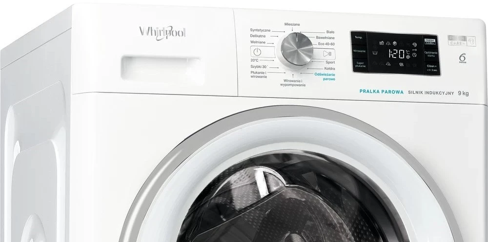 Laisvai pastatoma skalbimo mašina Whirlpool FFB 9258 SV EN 9kg, 1200 aps./min, baltas