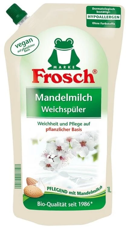 Skalbinių minkštiklis Frosch, migdolų kvapo, 1 l