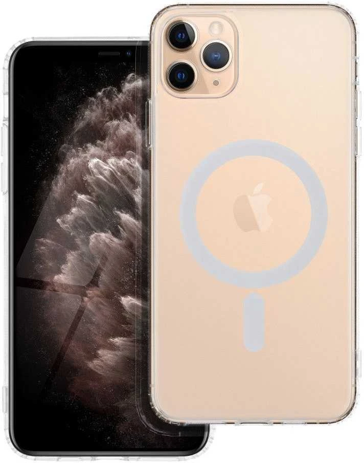 Oem Originalus „iPhone 11 PRO MAX“ dėklas, suderinamas su „MagSafe“ (fotoaparato apsauga), permatomas, sušalęs.