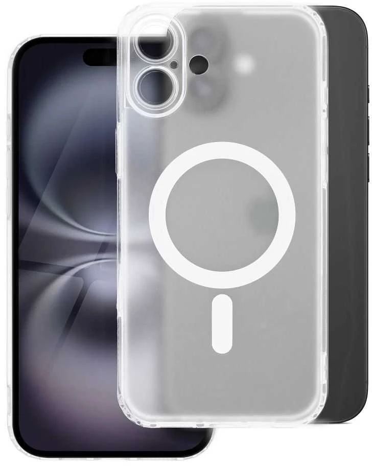 Oem Originalus „iPhone 12 PRO MAX“ dėklas, suderinamas su „MagSafe“ (fotoaparato apsauga), permatomas, sušalęs.