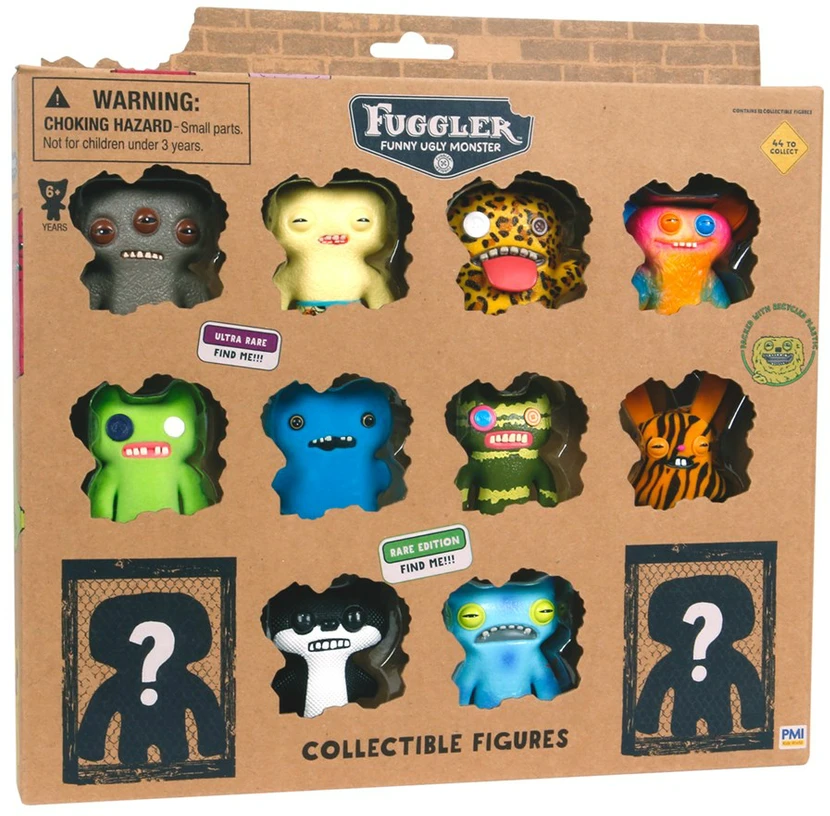Pmi Kids World FUGGLER S1 KOLEKCINIŲ FIGŪRĖLIŲ 12 PAKUOTĖ PRABANGIOJE DĖŽUTĖJE D