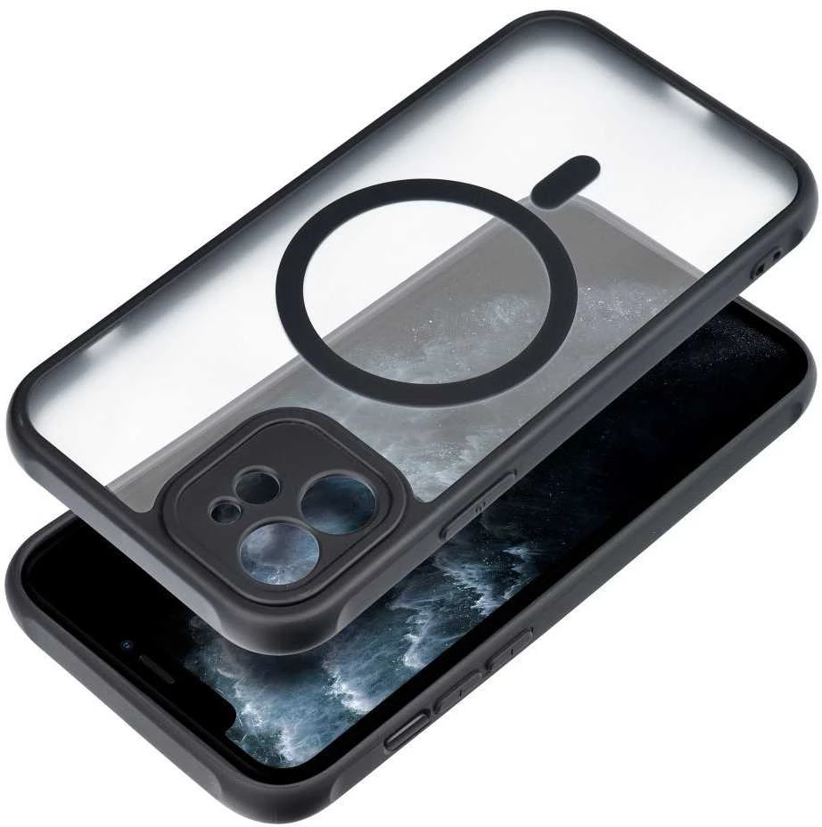 „Oem“ „iPhone 11 PRO“ visiškai matinis „Mag“ dėklas, suderinamas su „MagSafe“ juodas