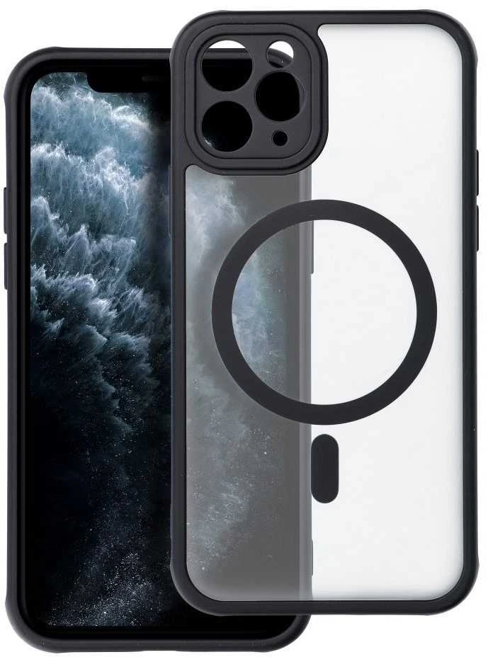 „Oem“ „iPhone 11 PRO“ visiškai matinis „Mag“ dėklas, suderinamas su „MagSafe“ juodas