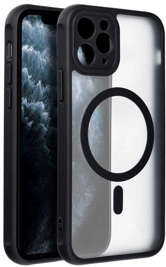 „Oem“ „iPhone 11 PRO“ visiškai matinis „Mag“ dėklas, suderinamas su „MagSafe“ juodas
