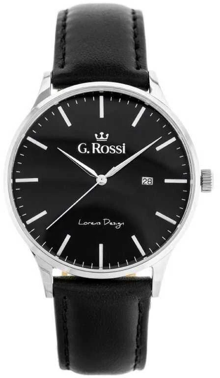 VYRIŠKAS LAIKRODIS G. ROSSI - 12462A4-1A1 (zg328b) + dėžutė