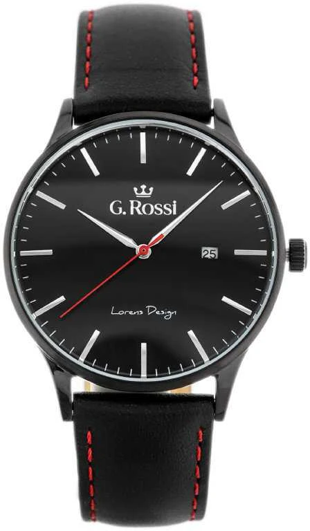 VYRIŠKAS LAIKRODIS G. ROSSI - 12462A4-1A3 (zg328d) + dėžutė