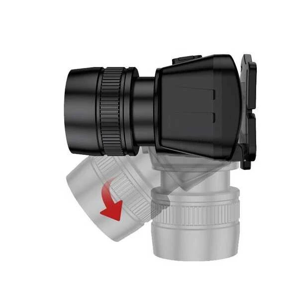 Superfire žibintuvėlis tvirtinamas ant galvos USB 300lm