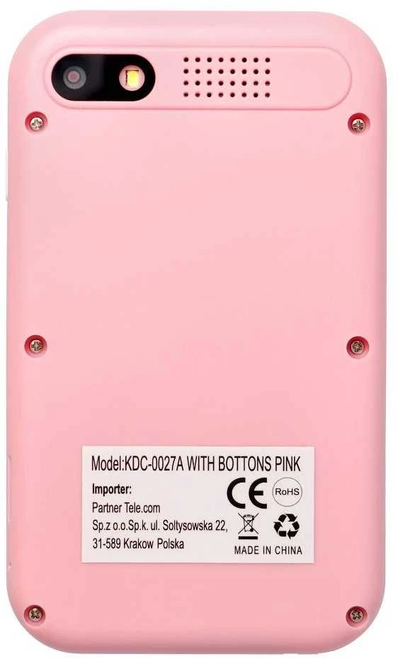 Oem Originali žaidimų konsolė vaikams su IPS ekranu, 2,4 colio, su mygtukais, rožinė KDC-0027A