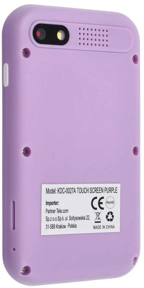 OEM žaidimų konsolė vaikams su lietimui jautriu ekranu 2,8" KDC-0027A violetinė
