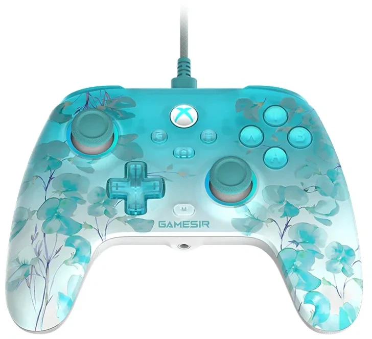 GAS GameSir T7 Pro Floral Multi spalvos USB Žaidimų pultelis Analoginis / skaitmeninis PC, XBOX One S, XBOX One X, XBOX Series S, XBOX Series X
