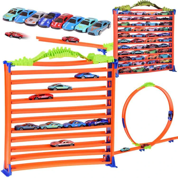 Jokomisiada Garažo automobilių stovėjimo aikštelė „Track Loop 2in1 Springs Springs 8 PCS
