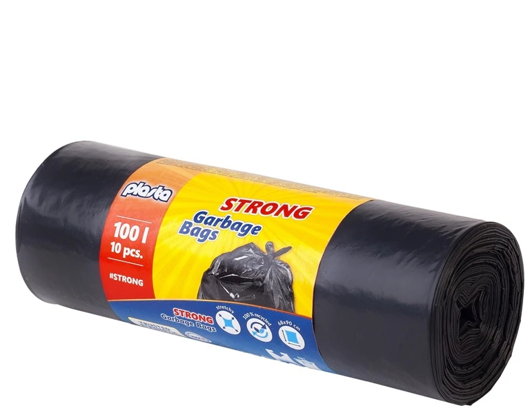 Šiukšlių maišai Plasta Strong, 100 l, 10 vnt., 35MK