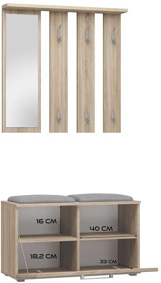 Top E Shop Prieškambario Spinta - Gar Opal Sonoma