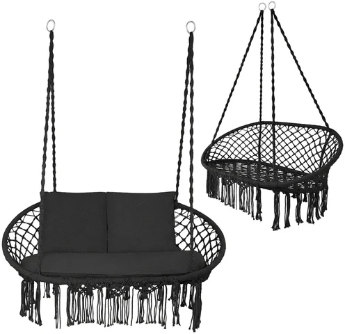 Gardlov dvigubos juodos „Crow's Nest“ sūpynės