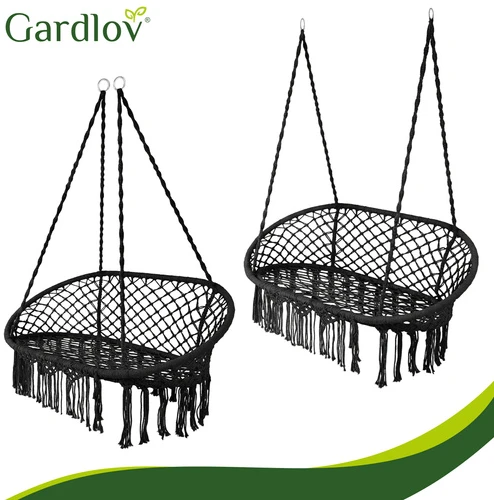 Gardlov dvigubos juodos „Crow's Nest“ sūpynės