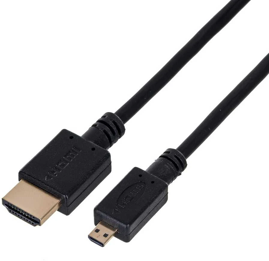 GEMBIRD CC-HDMID-6 HDMI -HDMI Micro kabelis su auksinėmis jungtimis, 1,8 m, urmu pakuotė