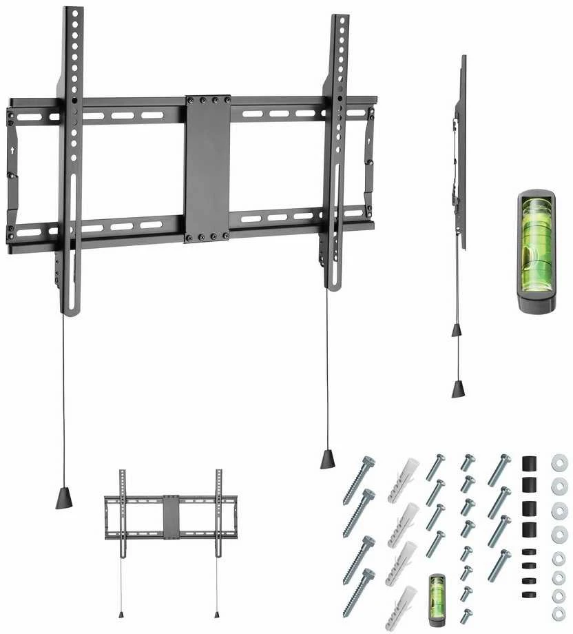 Gembird | Sieninis laikiklis | WM-80F-01 | Fiksuotas | 37-80 " | Maksimalus svoris (talpa) 70 kg | Juodas