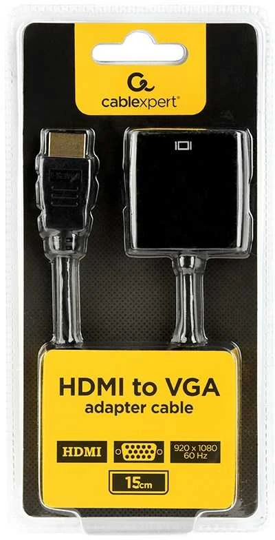 Gembird | Adapterio laidas, vienas prievadas | HDMI | VGA