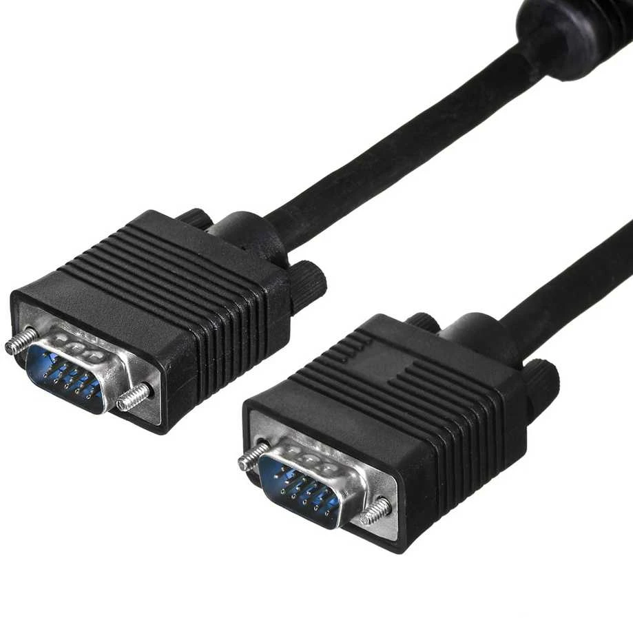 GEMBIRD CC-PPVGA-10-B Gembird VGA HD15m/HD15m dvigubai ekranuotas su 2 feritais 10ft juodas