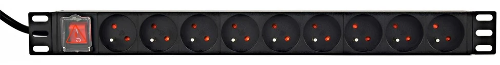 Gembird *Rack power strip PDU 9xFR 1U 16A F