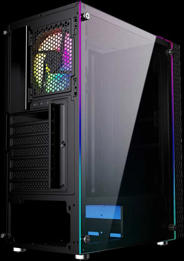 Kompiuterio korpusas GEMBIRD 2500 ATX, ARGB apšvietimas, juodas