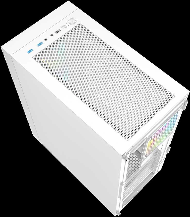 GEMBIRD kompiuterio dėklas Fornax 4000 ATX - ARGB apšvietimas baltas