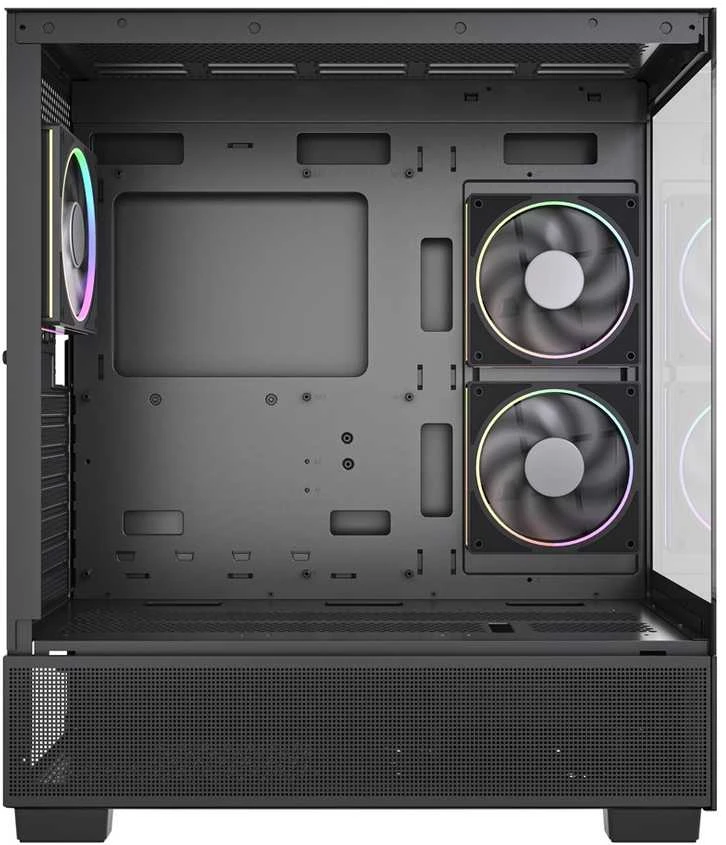 GEMBIRD žaidimų kompiuterio korpusas Fornax X550 2xUSB 3.0+ tipo C, 9x ventiliatoriai, PWM+ARGB