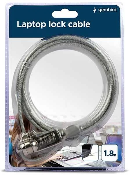 Gembird Cable užraktas nešiojamiesiems kompiuteriams (4 skaitmenų derinys) | LK-CL-01