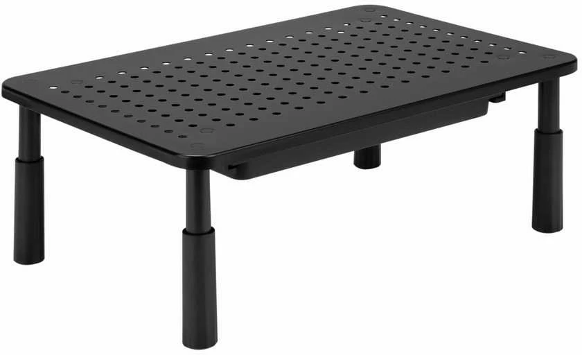 Gembird MS-TABLE-D-01 reguliuojamas monitoriaus stovas su stalčiumi (stačiakampis)