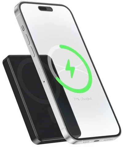 Gembird PB05-WPC15M-01 Magnetic wireless powerbank 15 W, 5000 mAh, juodas