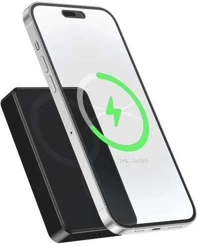 Gembird PB10-WPC15M-01 Magnetinė belaidė nešiojama baterija 15 W, 10000 mAh, juoda