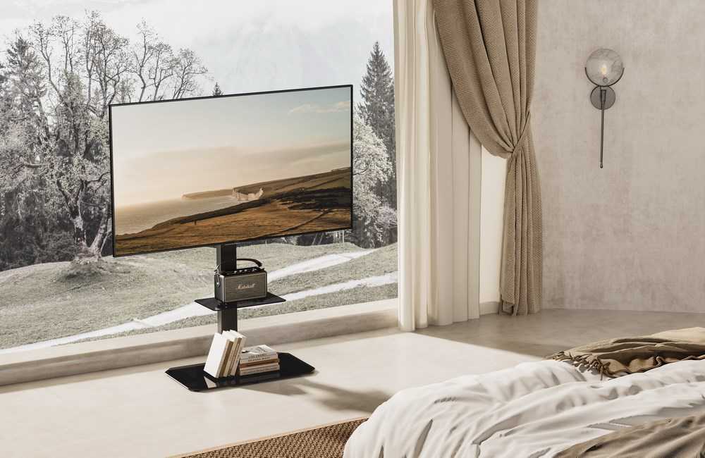 Laikiklis Gembird Televizoriaus stovas, 43" - 86" (juodas)